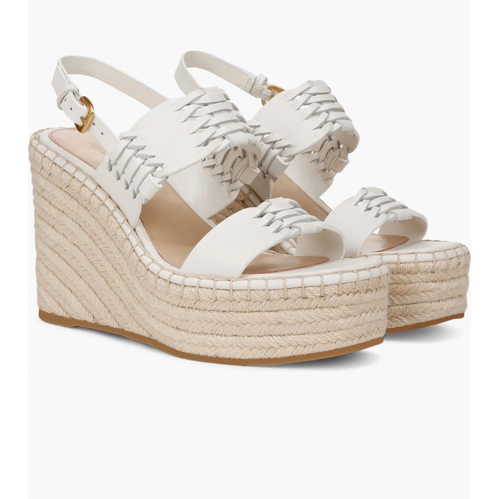 Veronica Beard Riya Slingback Espadrille Platform Wedge Sandal Size 10
